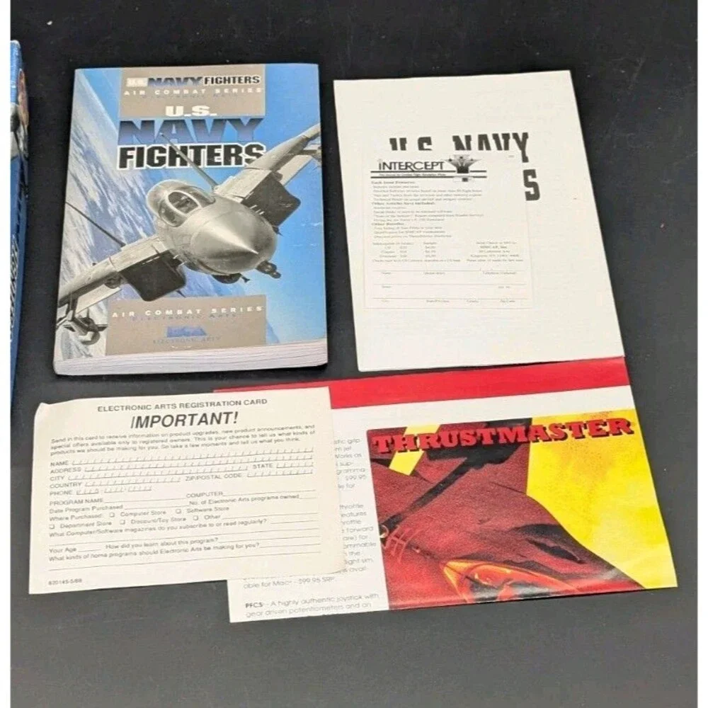 U.S. Navy Fighters PC Game in Original **RARE** Big Box